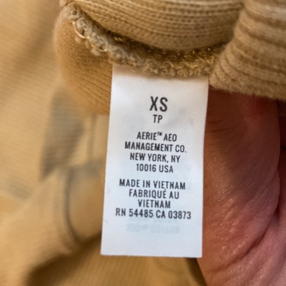 Aerie Love Corded hoodie, size XS but oversized, NWOT - Picture 5 of 6